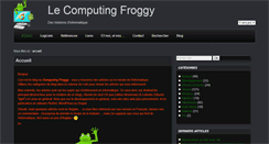 Desktop Screenshot of computing.travellingfroggy.info
